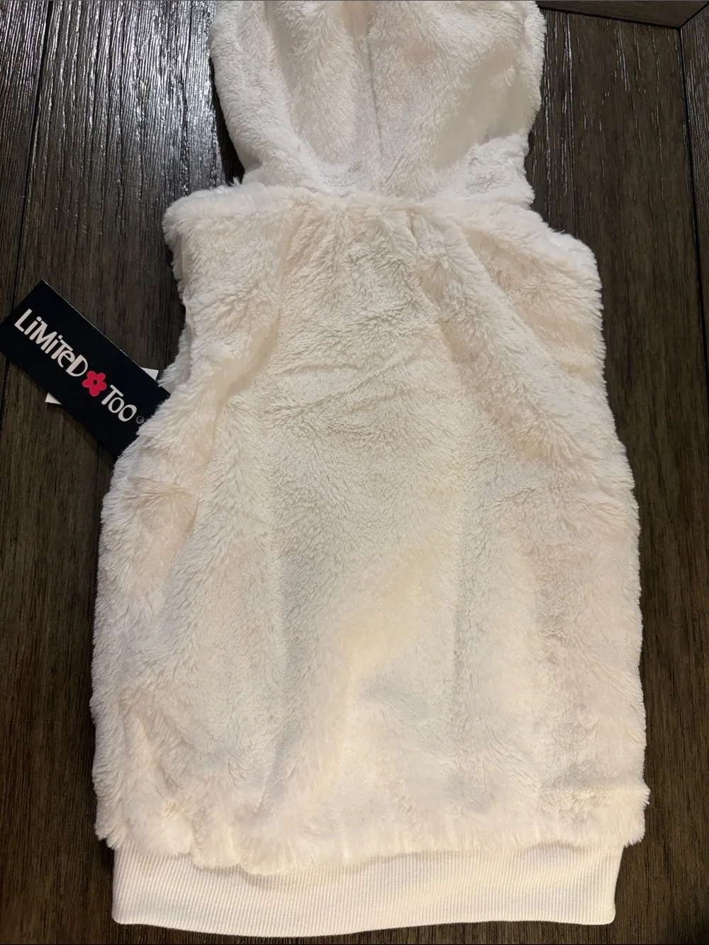 NWT Lot of 2x [Limited Too] Sherpa Vest & Long-Sleeve Tee Girls Kids Toddler 4